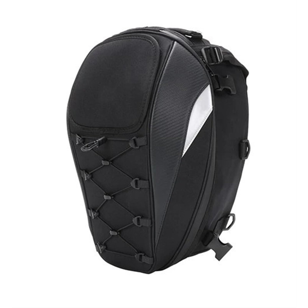 Motorcycle Saddlebags Waterproof Tail Bag Compatible Capacity Rear Seat Pannier Backpack 9187378627273