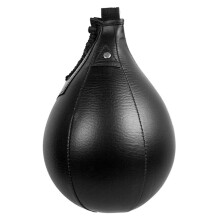Balle Speed Ball en cuir PU, 18 cm, 200 g, noir
