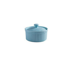 Ramekin Set Ceramic Baking Cups Oven Safe Porcelain Souffle Dessert Bowls Blue