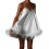 (M, White) Robe mini femme les fêtes. 3