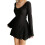 (L, Black) Robe d'été cintrée la plage. 3