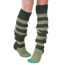 (One Size, Dark Green) Női kötött harisnyák, hosszú harisnyák.