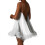 (M, White) Robe mini femme les fêtes. 4