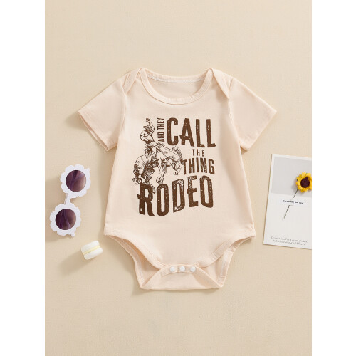(0-3 Months, Beige) Combinaison western décontractée et tout-petits 1