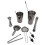 11-teiliges Cocktail-Shaker-Set, Barkeeper-Set, 7