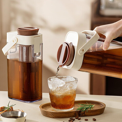 Cold Brew Coffee Maker 1000ml Large Capacity Iced Tea Pitcher with Fine Mesh Filter Leak Proof 1