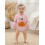 (3-6 Months, Pink) Ολόσωμη φόρμα κολοκύθας λαιμόκοψη, ριγέ 5