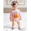(6-12 Months, Pink) Ολόσωμη φόρμα κολοκύθας λαιμόκοψη, ριγέ 4