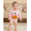 (3-6 Months, Pink) Ολόσωμη φόρμα κολοκύθας λαιμόκοψη, ριγέ 3
