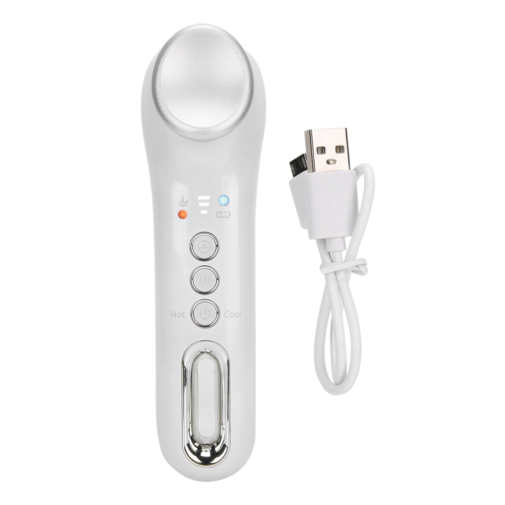 Facial Massager With Heat Technology, Ergonomic Design Moisture Retention Kit, Portable Device For Skin Care Cold Massage Anti Aging, Your Daily