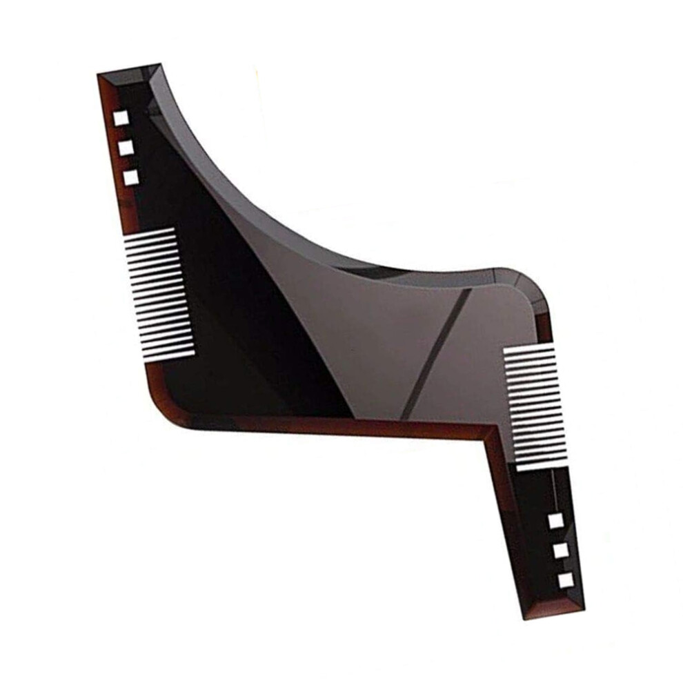 Beard Shaping Tool For Custom Facial Grooming, Symmetrical Beard Trimming With Convenient Alignment Marks, Easy Home Use Ensuring Firm And Stable