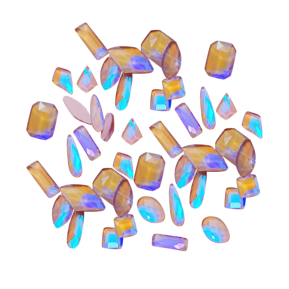 Stained Glass Tile Pieces, Iridescent Mosaic Tiles for Unforgettable Craft Creations For Halloween Parties For Nightclubs For Daily Use