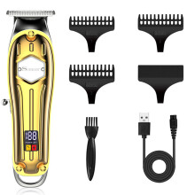 Cortapelos versátil para hombre, juego de cortapelos profesionales para barbero con lámina de titanio ultrafina para afeitados apurados, cortapelos
