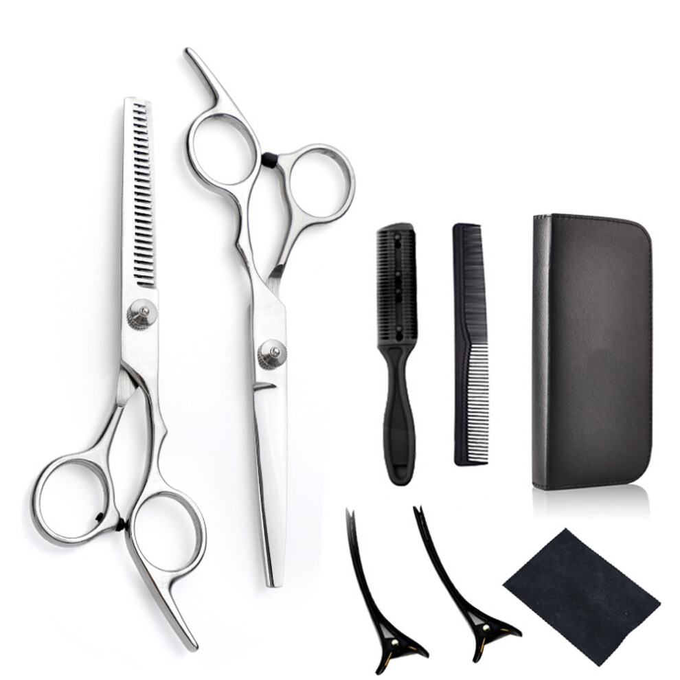 Gold Hair Stylist's Essential, Stainless Steel Salon Scissors, Full Professional Barber Shears With Ergonomic Design, For Razor-Sharp Performance