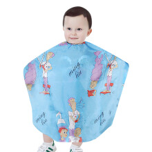 Mantellina da parrucchiere per bambini idrorepellente, pieghevole, con protezione completa, in tessuto opaco antimacchia, regolabile.