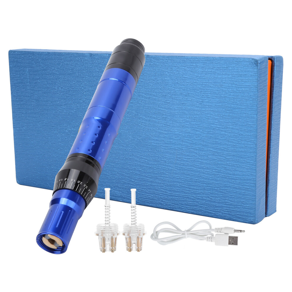 Micropigmentation Machine for Eyebrows, Waterproof Wireless Rechargeable Permanent Makeup Pen with Practice Skin and Cartridge Needles, Ergonomic
