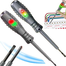 Voltage Sensing Electric Tester Pen, Dual-Light Measuring Electric Pen with Smart Motherboard Chip and Anti-Drop Insulation, Circuit Detector with