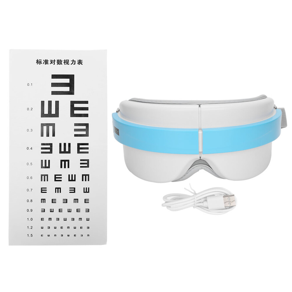 Eye Massager with Heat and Compression, Odorless Eye Care Device for Migraines and Eye Strain Relief Featuring Molded Plastic Design and Portable