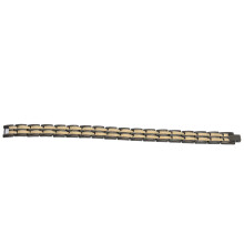 Magnetisk terapiarmbånd til mænd Premium titanium stål Dobbelt rækker af magneter Justerbar længde Fuld finger design med skridsikker