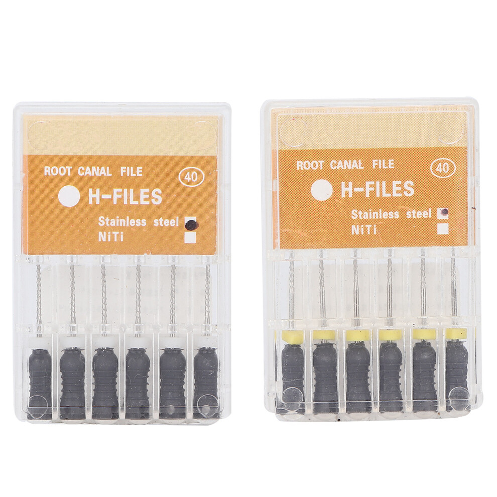 Dental Precision: Stainless Steel Files With Smooth Tactile Sense And High Cutting Efficiency, Complete With Fixed Washer For Effortless Root Canal