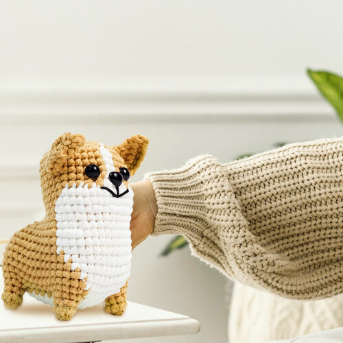 Beginner Crochet Kit with Step-by-Step Tutorials, Handmade Doll Material Kit High Quality Yarn Included, Crochet Learning Set with Video Tutorial 1