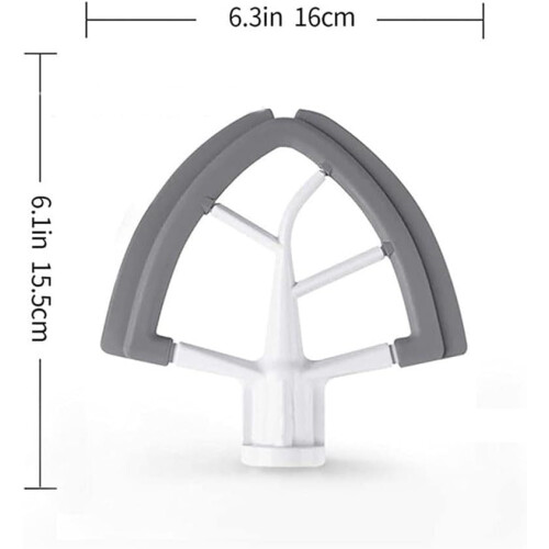 Flex Edge Beater with Silicone Scraper for KitchenAid TiltHead Mixer 4.55QT Easy Install 1
