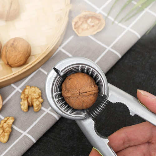 Almond Walnut Hazelnut Nut Sheller Plier Aluminum Alloy Kitchen Tool for Easy Walnut Opening 2