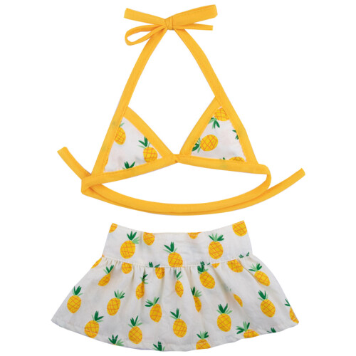 Haustier-Hunde-Partykleid, Sommerrock,-Ananas S
