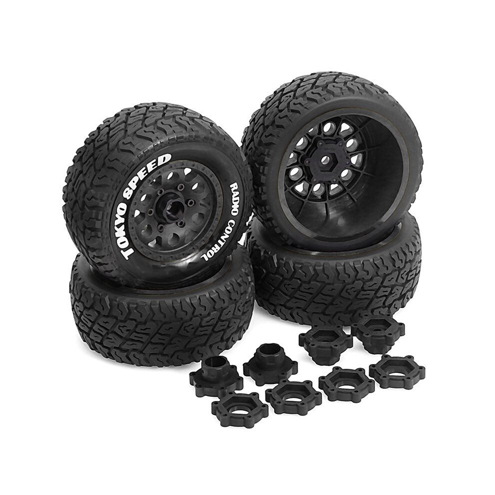 Desert Short Course Truck Tire 110Mm With Multi-Size Wheel Hex For Various Rc Cars Black 6032093714285
