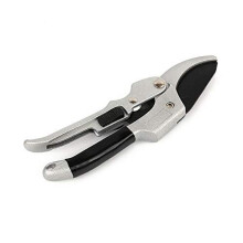 Pruning Shears with Ratchet Cutting Mechanism, SK5 Steel Garden Secateurs for Thick Branches