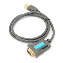 US015 USB to RS-232 Serial Port Cable, 1m, Gray Compatible with Windows