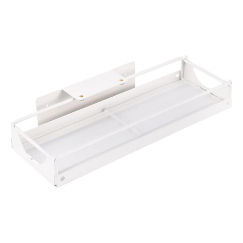 Sliding UnderSink Organizer Carbon Steel PullOut Side Basket With Adhesive Mounting SpaceSaving Kitchen Bathroom Shelf