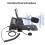 HT900 Téléphone de centre d'appels avec casque, ABS 9