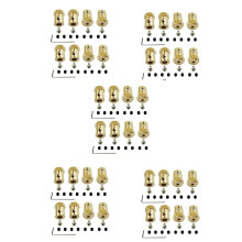 40PCS 5mm to 12mm Brass Combiner Wheel Hub Hex Adapter for WPL D12 C14 C24 B14 B24 B16 B36 MN D90 MN99S RC Car Parts
