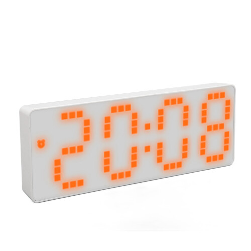 Digital Alarm Clock For Bedroom Modern LED Display Adjustable Brightness Temperature Snooze Function Work Day Mode Dual Power Supply Methods Time Memo 1