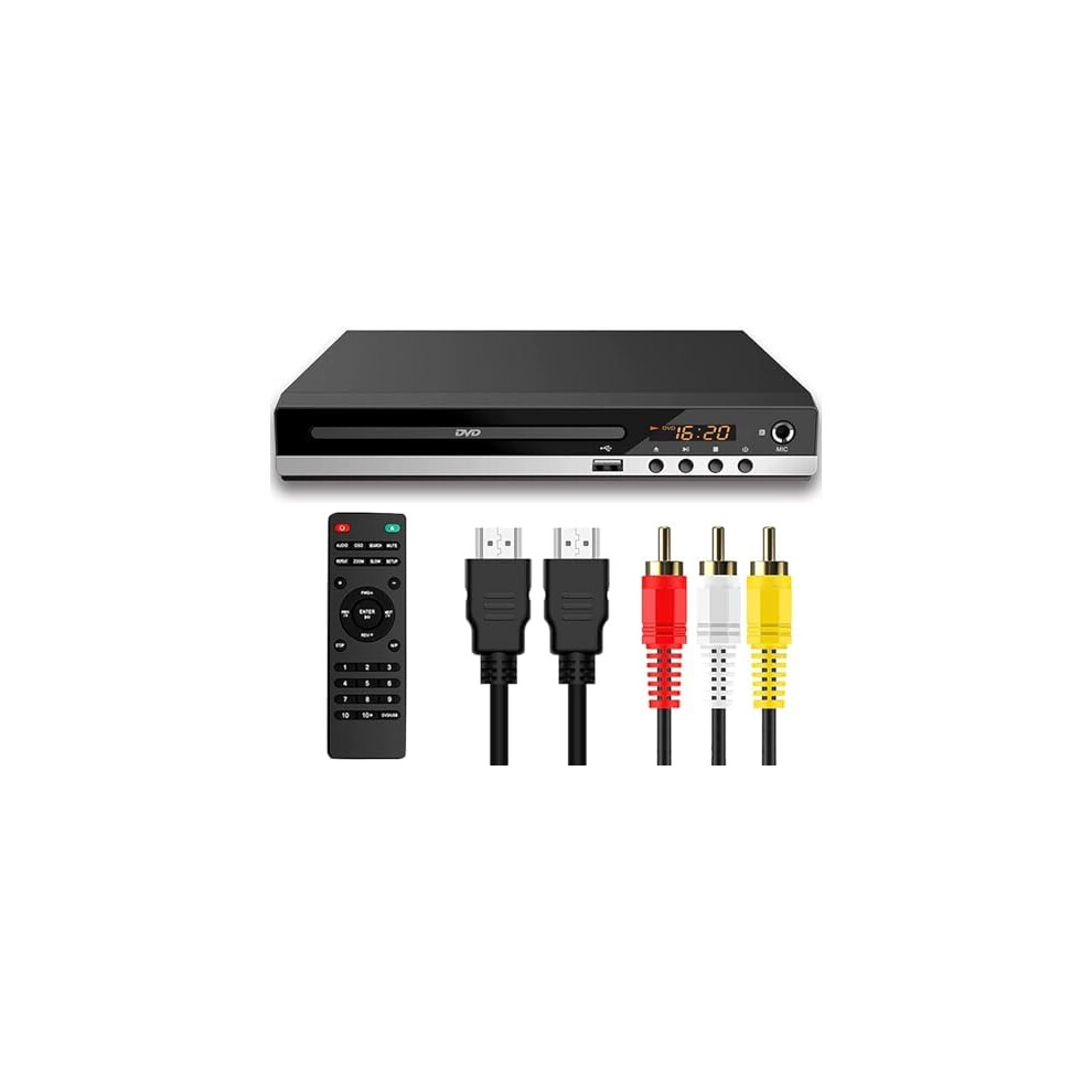 Dvd Player For Tv Usb Multifunction Cd Vcd Player With Hdmi Av Cable 1080P Upscaling Full Hd Remote Control 9199774279581