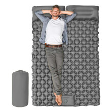 Blow up Mattress Waterproof Backpacking Hiking Picnic 2 Person Foldable Portable Sleeping Mat For Travel Tent Gear
