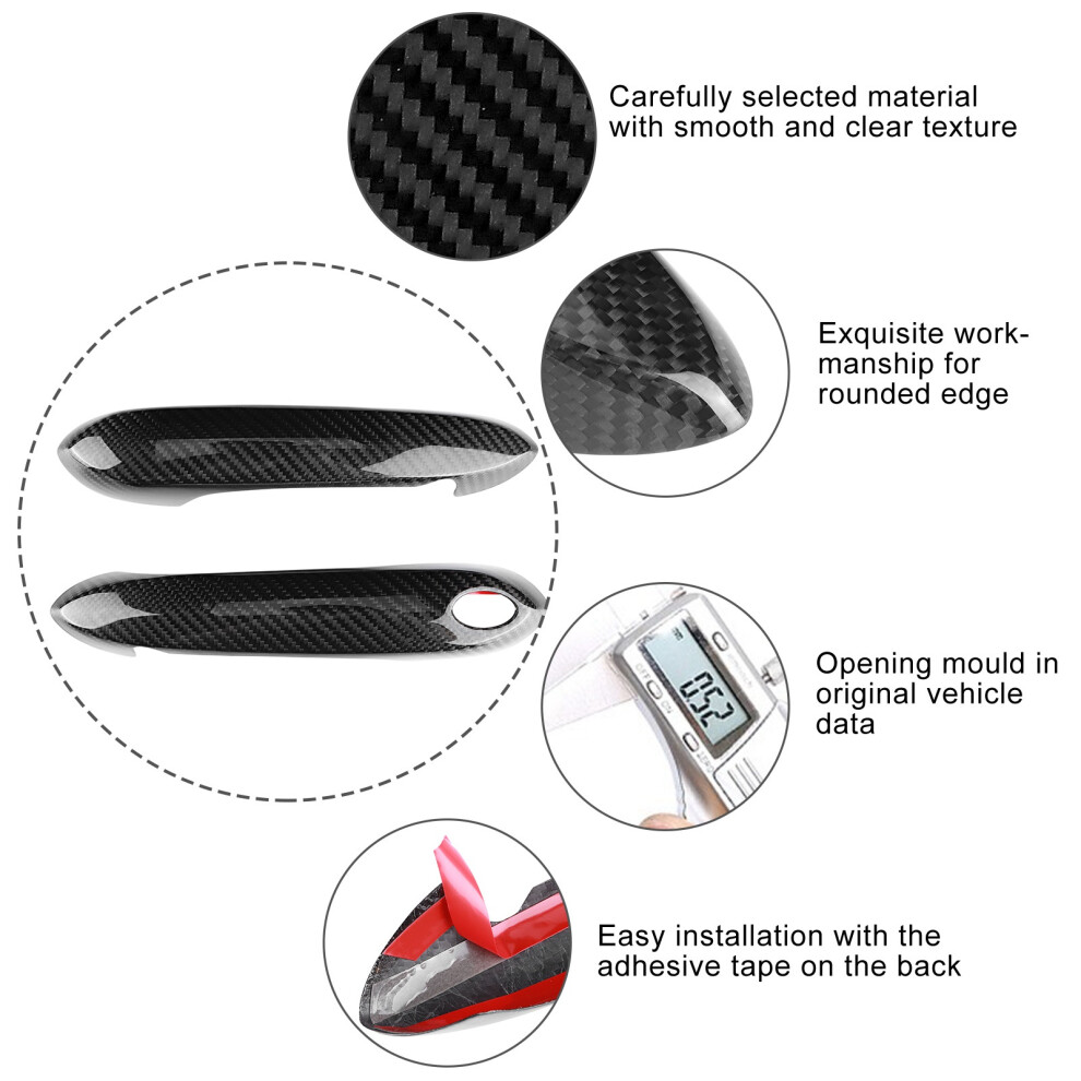 1 Paar Auto Modifikation Carbon Faser Tã¼Rgriff 7806371945482