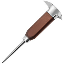 Stainless Steel Ice Pick with DualEnded Design, Rust Resistant Beechwood Handle for Freezer and Bartending