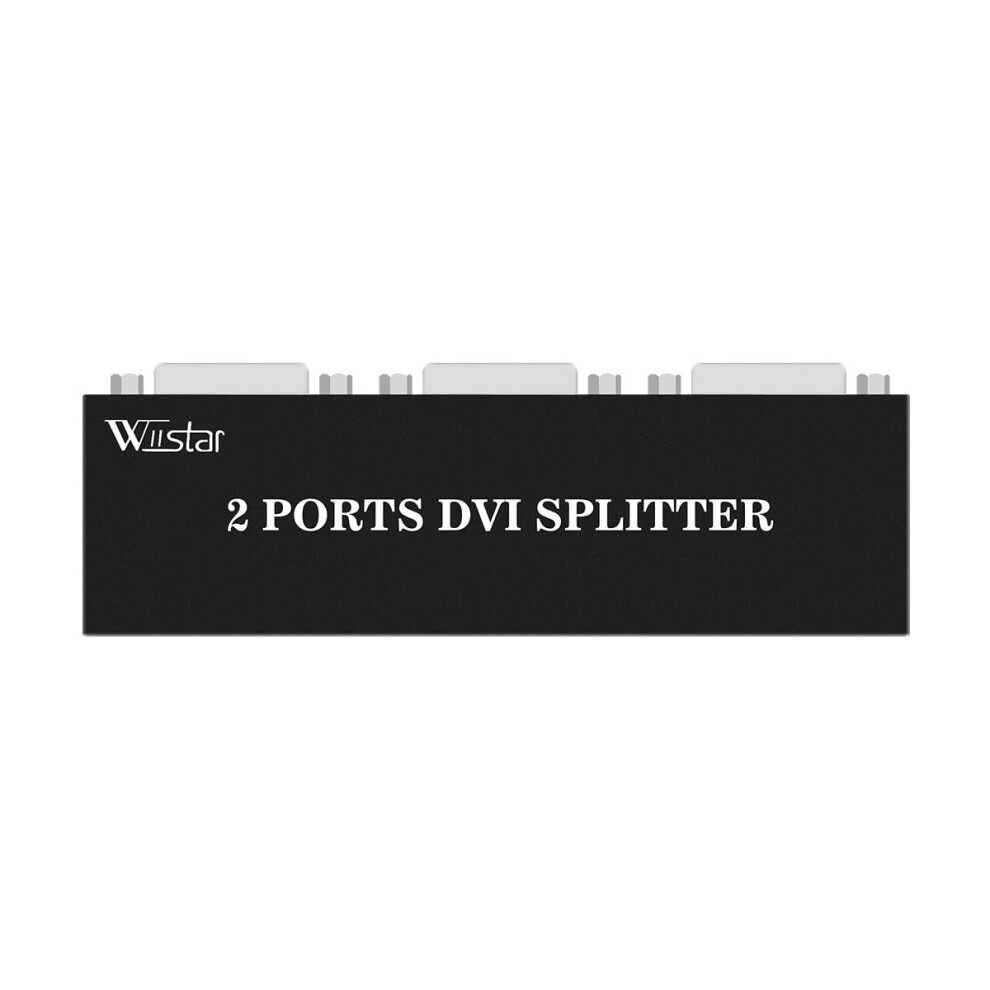 Dvi Splitter 1X2 1080P Dual Port Video Switcher For Tv Monitor Pc Compatible With Dvi Devices 9187378629307