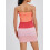 (M, Pink) Robe mini rayée et cocktails. 8