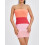 (S, Pink) Robe mini rayée et cocktails. 2
