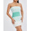 (M, Green) Robe mini rayée et cocktails. 3