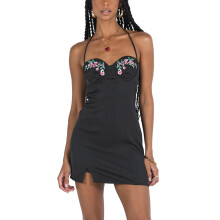 (XL, Black) Dámské mini šaty a pláž.