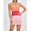 (M, Pink) Robe mini rayée et cocktails. 5