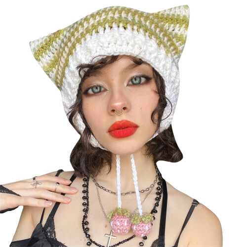 (One Size, Green) Bonnets chauds d'hiver plein air
