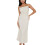 (M, White) Robe moulante longue et clubs. 1