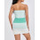 (M, Green) Robe mini rayée et cocktails. 8