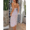 (L, Floral) Rochie midi fără coapsă, slim 3