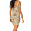 (S, Creamy) Robe mini moulante d'été festive 5